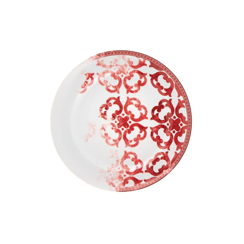 Plato Postre Timeless en porcelana con diseño elegante y contemporáneo