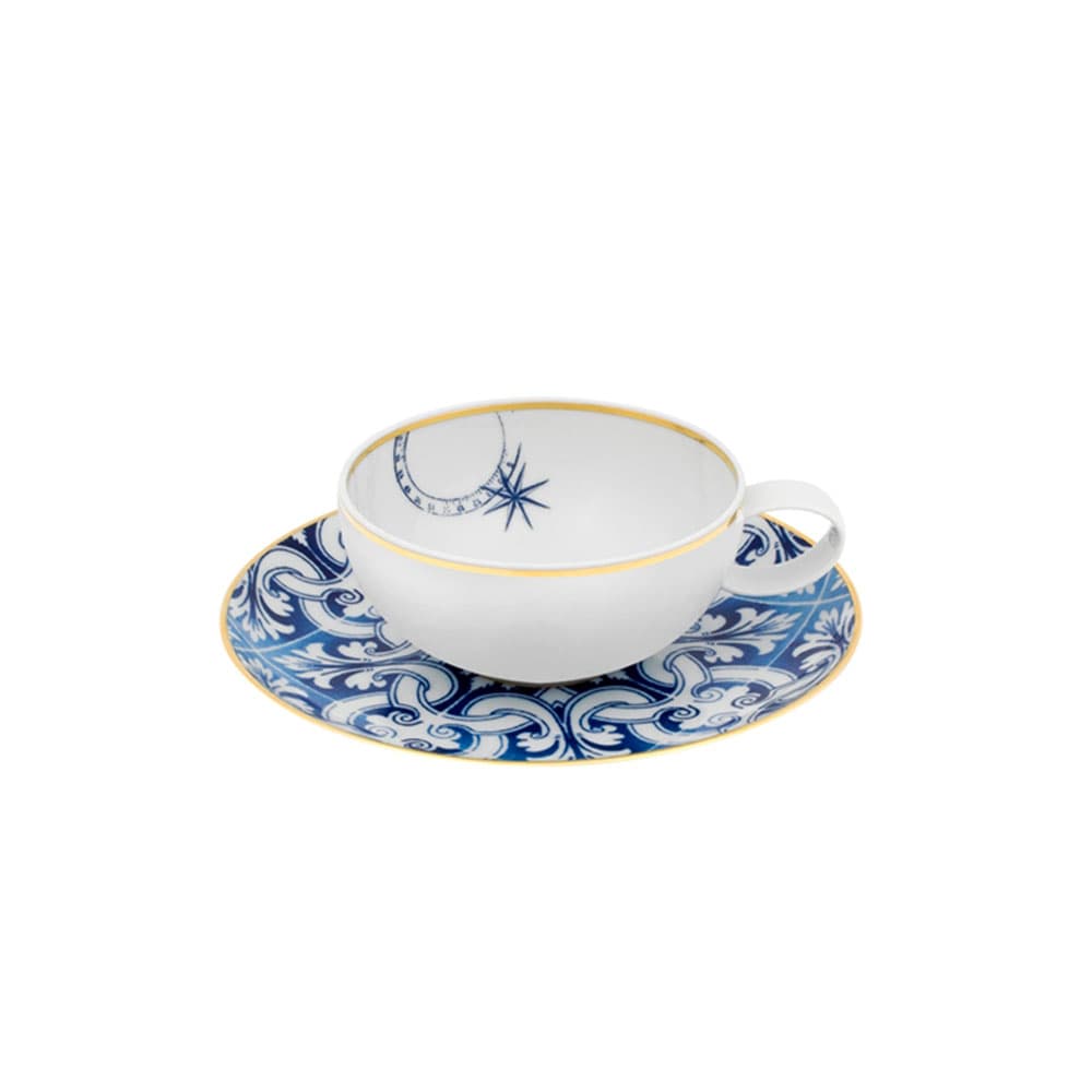 PLATO Y TAZA DE TÉ TRANSATLÁNTICA