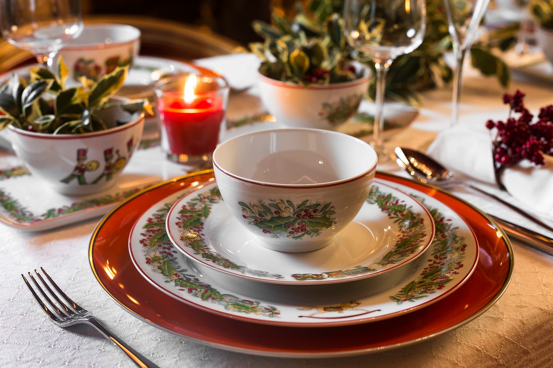 SET 6 BOWLS DE FRUTA CHRISTMAS MAGIC