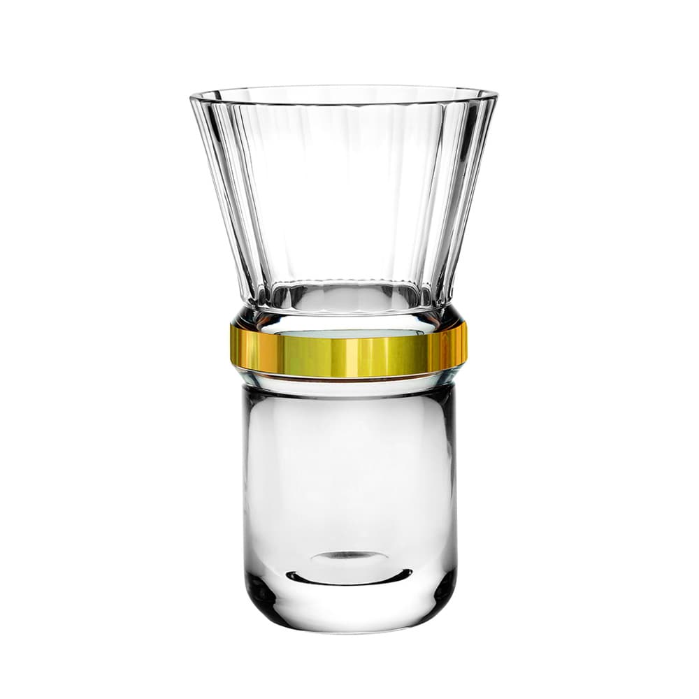 Florero en Cristal Dorian con acabado brillante y diseño refinado