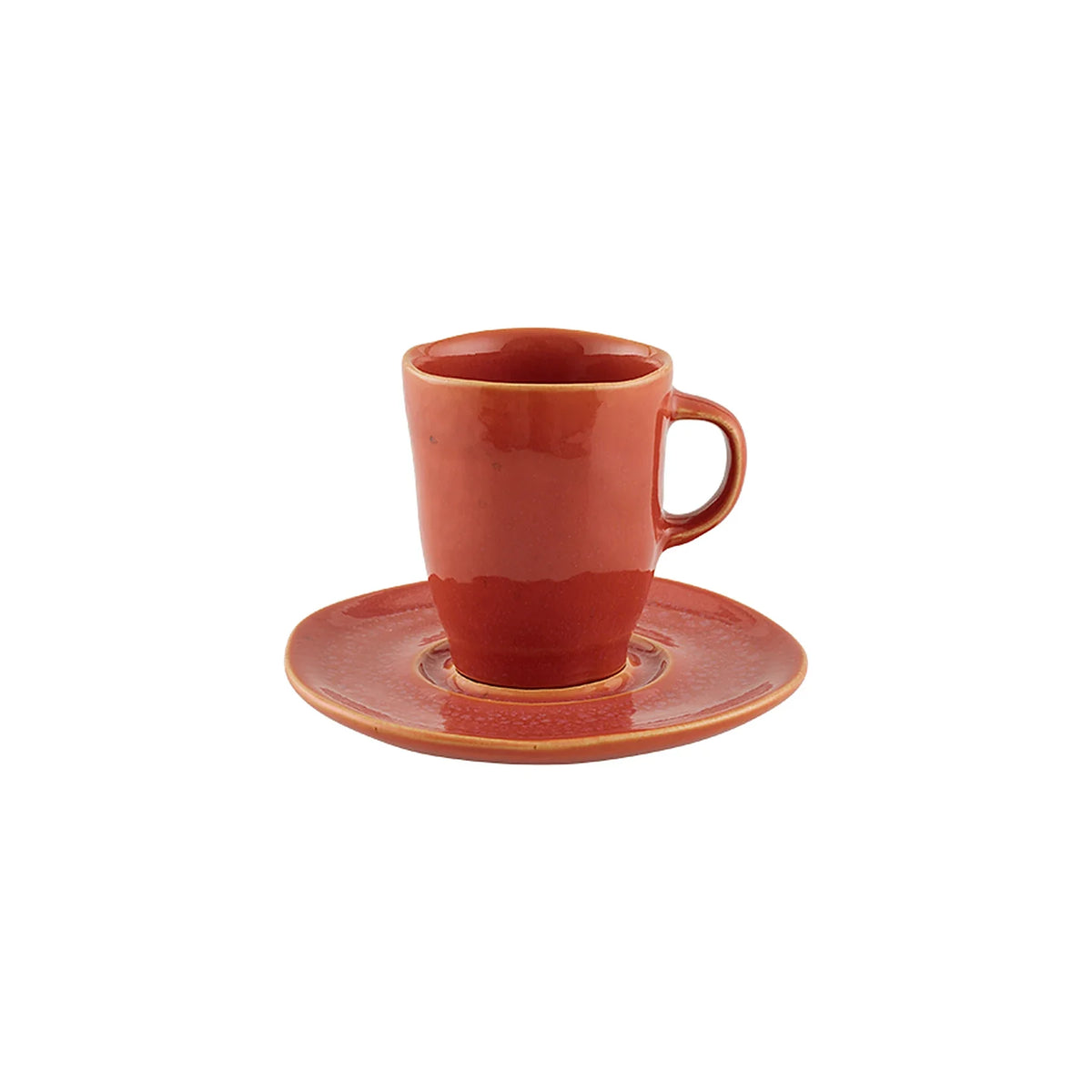 TAZA DE CAFÉ CON PLATO 17CL GEMSTONE CORAL