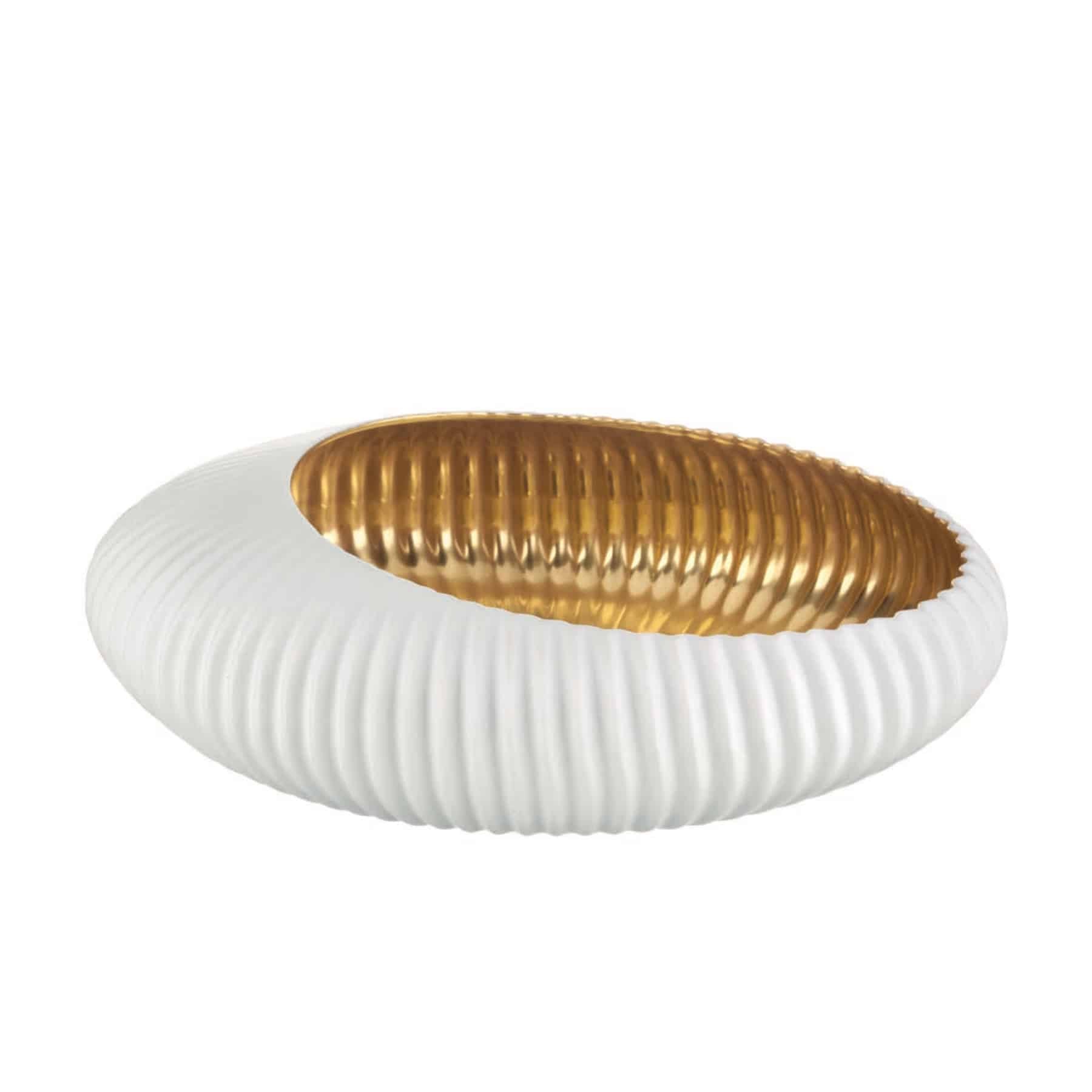 Centro de mesa Shell Gold de diseño artesanal exclusivo