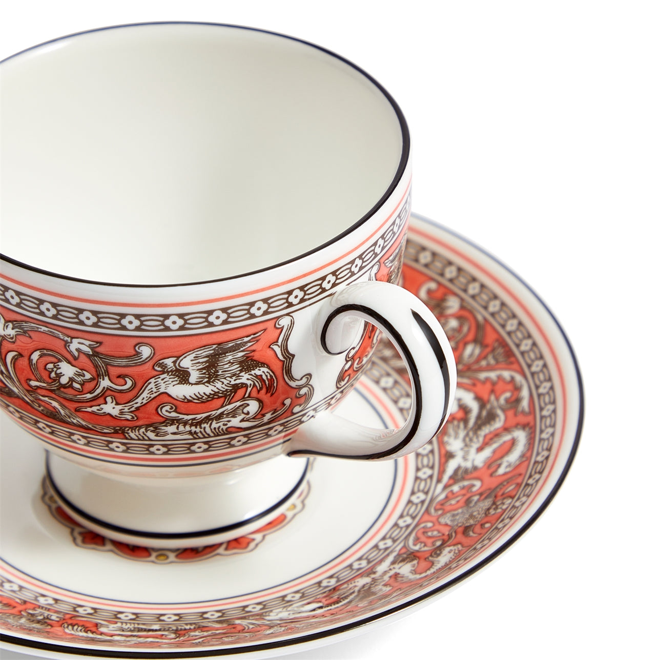 PLATO Y TAZA DE TÉ FLORENTINE SALMON