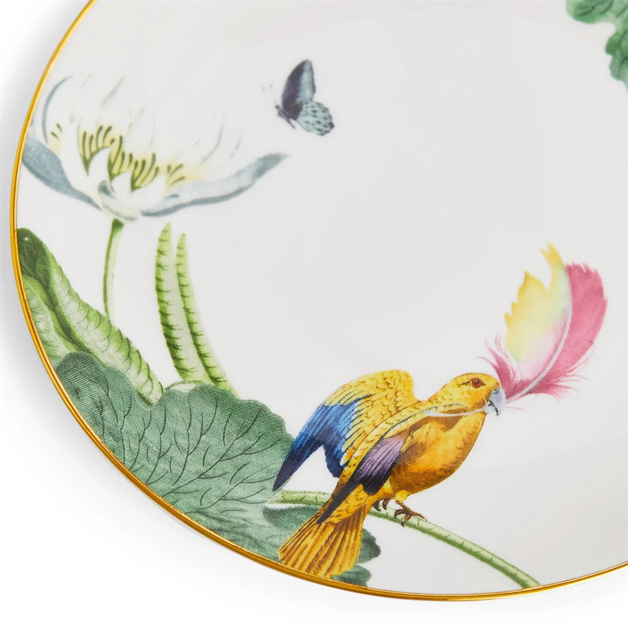 Detalle del diseño de nenúfares en el Plato Pan Wonderlust Waterlily.