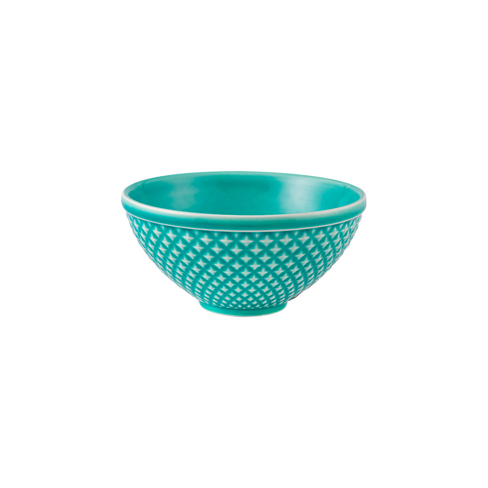 Comienza tu día con un toque de sofisticación usando el Bowl de Cereales Bicos Mint Green de Bordallo Pinheiro.