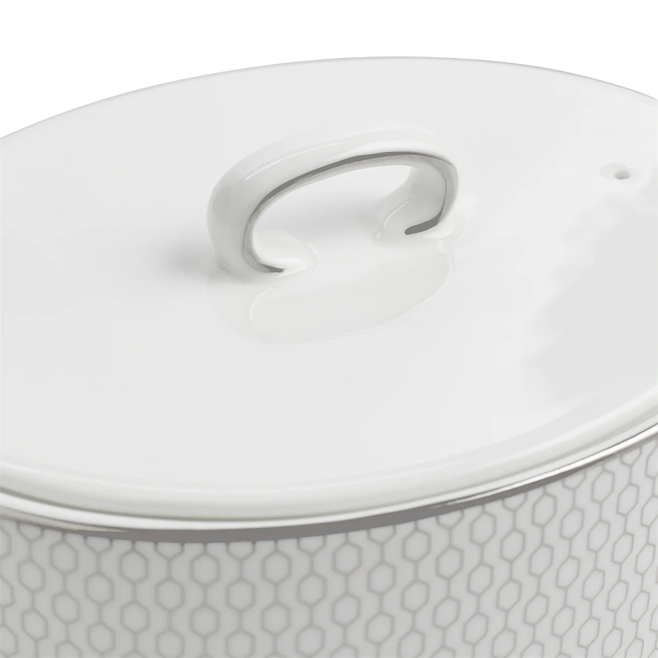Colección de té con Tetera Gio Platinum y piezas Gio White y Gold