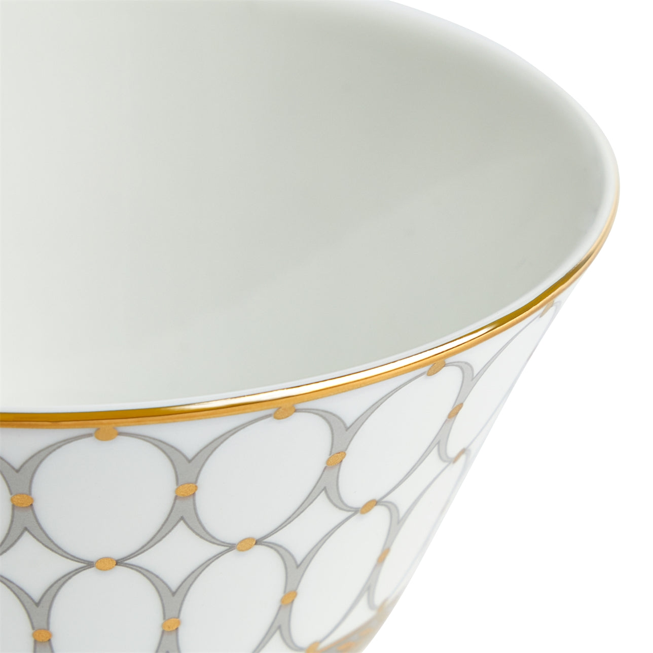 Bowl de arroz dorado Renaissance Grey