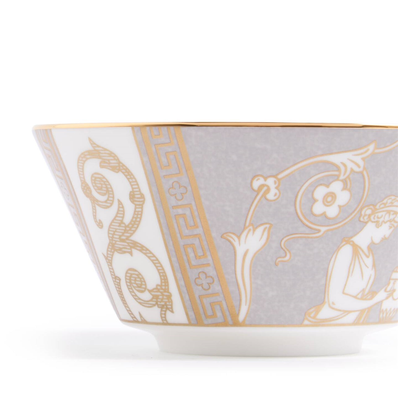 Vista frontal del Bowl Arroz Renaissance Grey en mesa.
