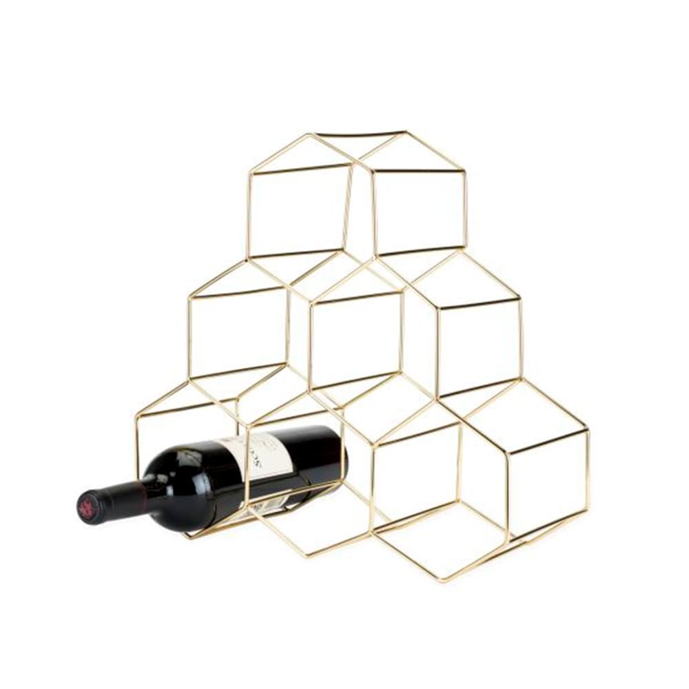 WINE RACK GEO GOLD VISKI