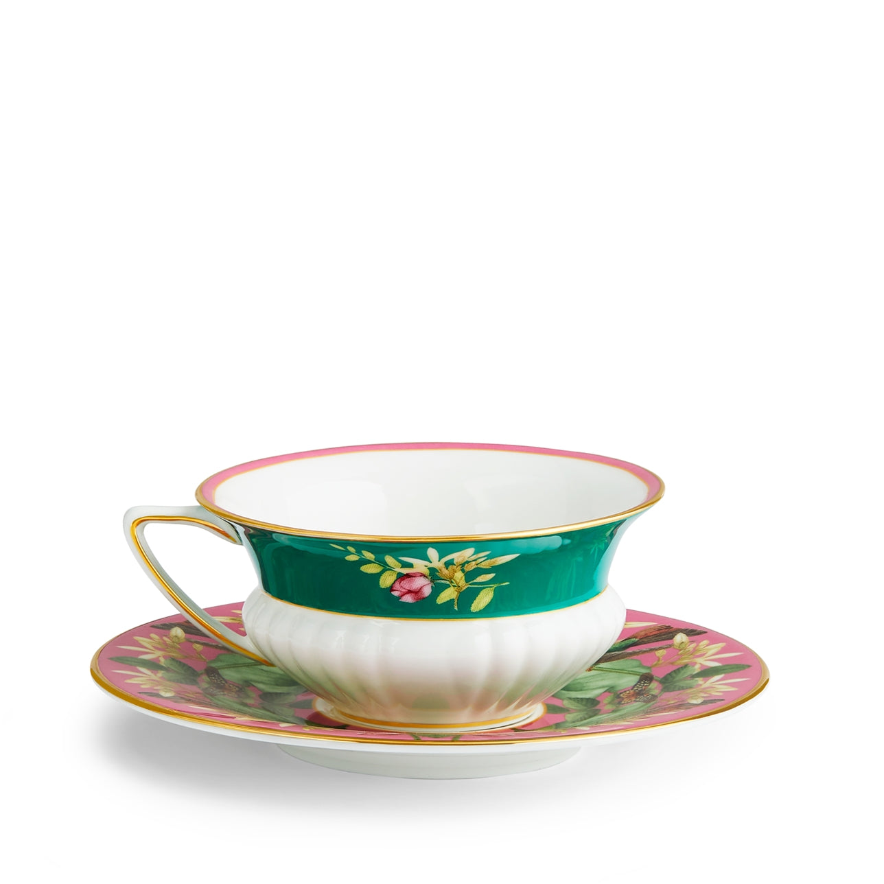 Set de té taza y plato Wonderlust Pink Lotus