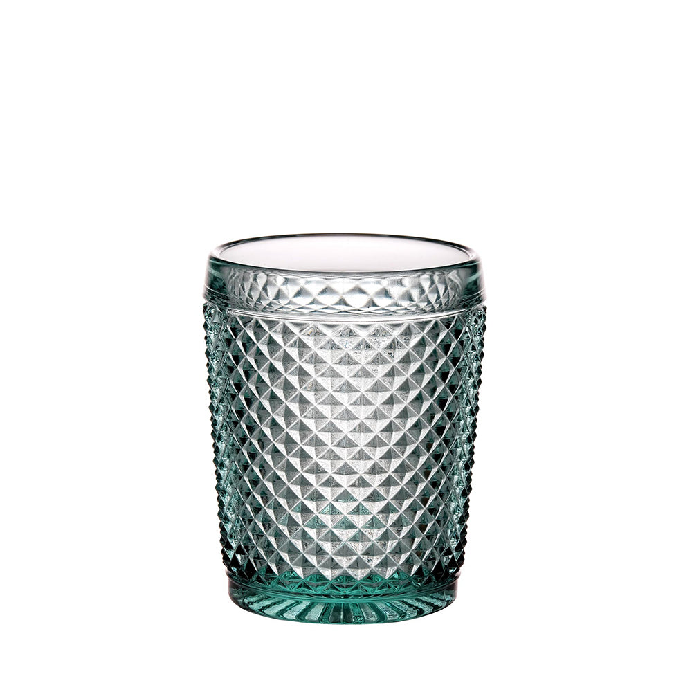 VASO WHISKY VERDE MENTA BICOS