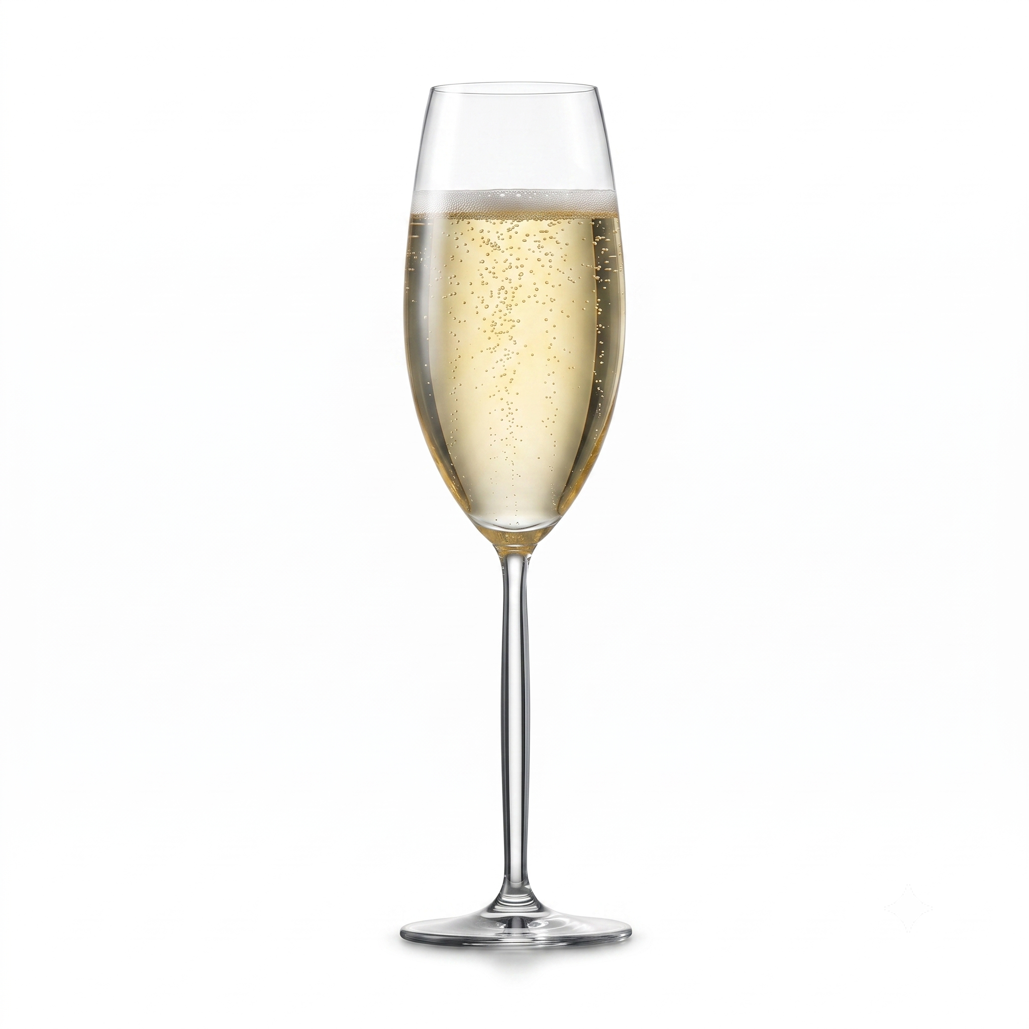 Copa Champagne Diva Schott Zwiesel con tallo convexo, servida con champagne.