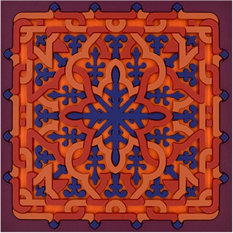 SET 6 PORTAVASOS CUADRADOS VAGABONDE VELOURS IMAGES D'ORIENT