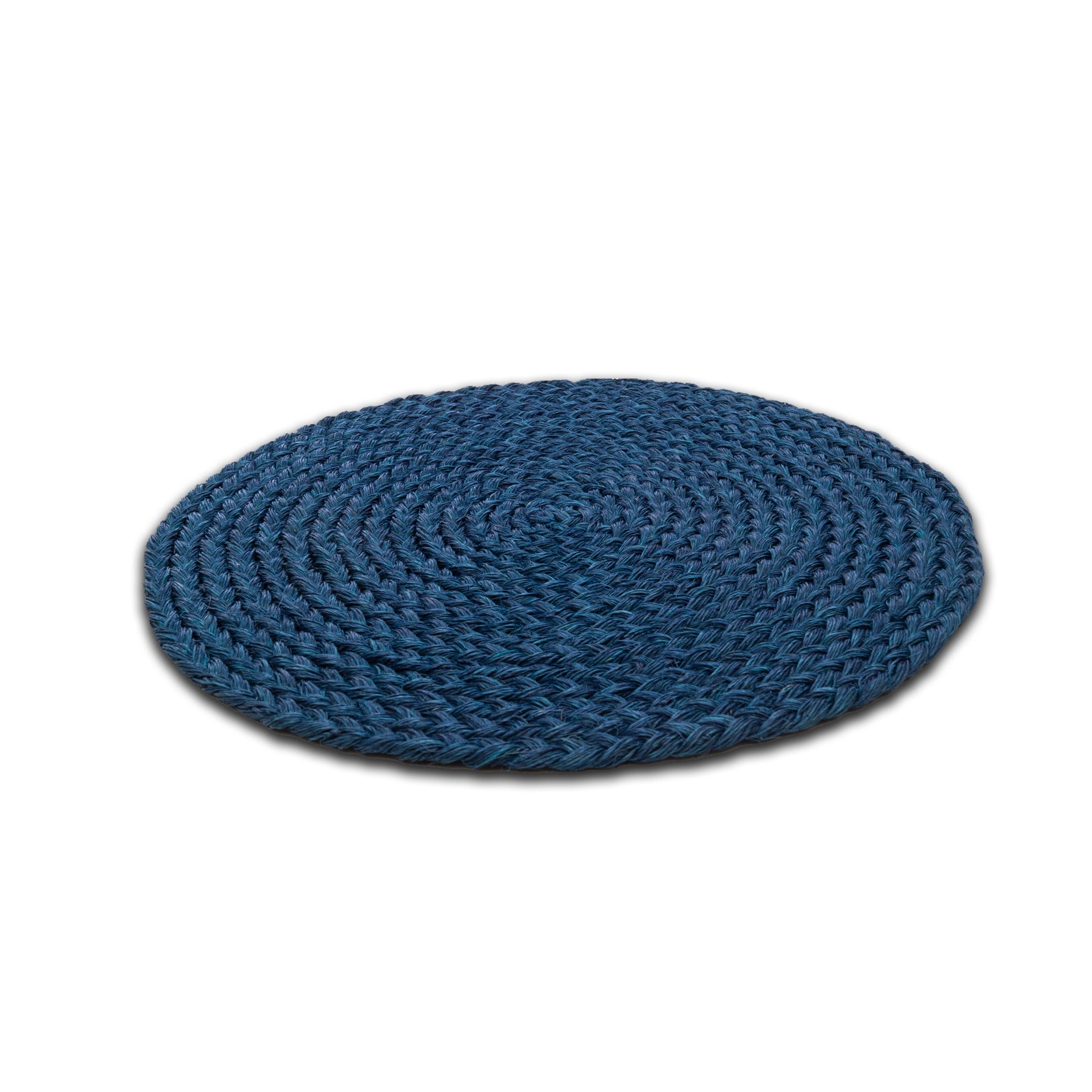 Individual trenzado azul rey de fique artesanal colombiano