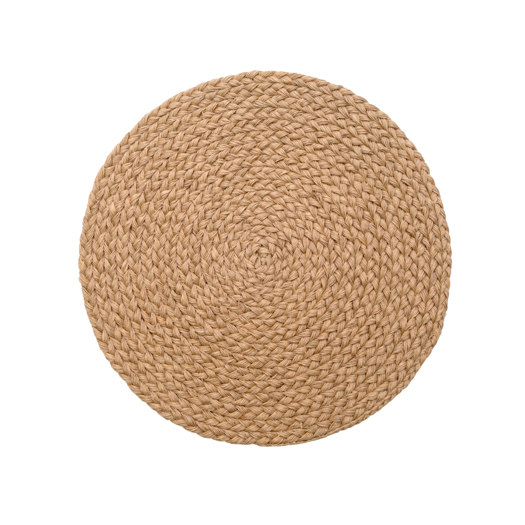 Individual trenzado beige de fique artesanal colombiano