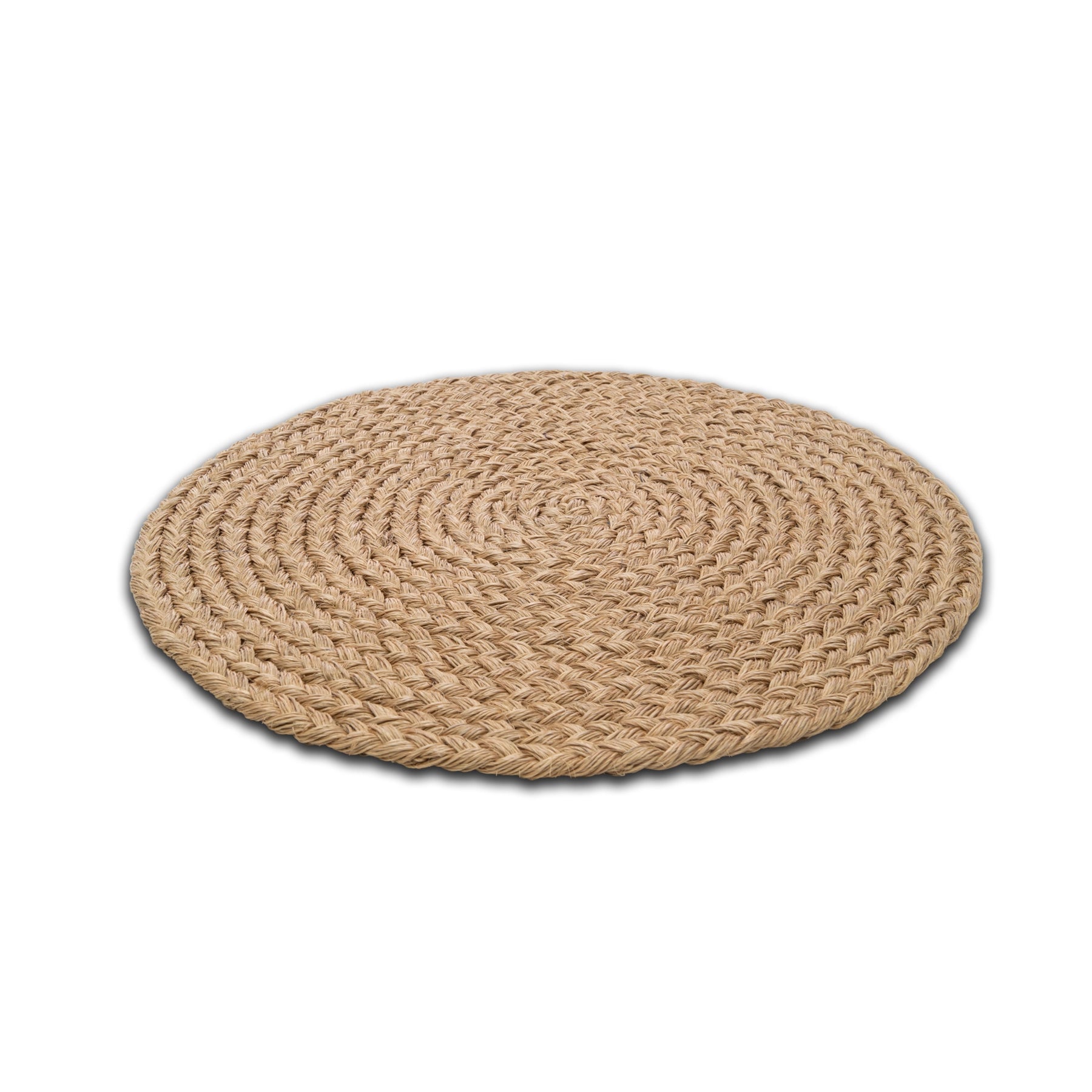 Individual trenzado beige de fique artesanal colombiano