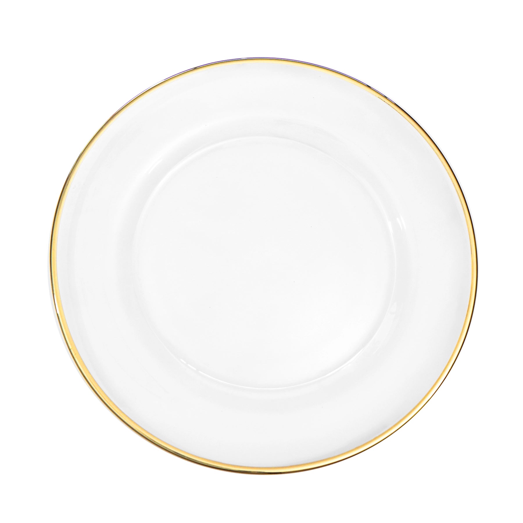 Primer plano del acabado dorado del Plato Base Vikko Gold.