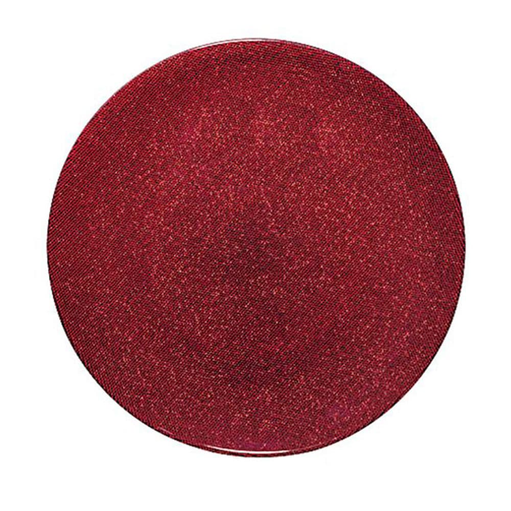 PLATO BASE ROJO GLITTER