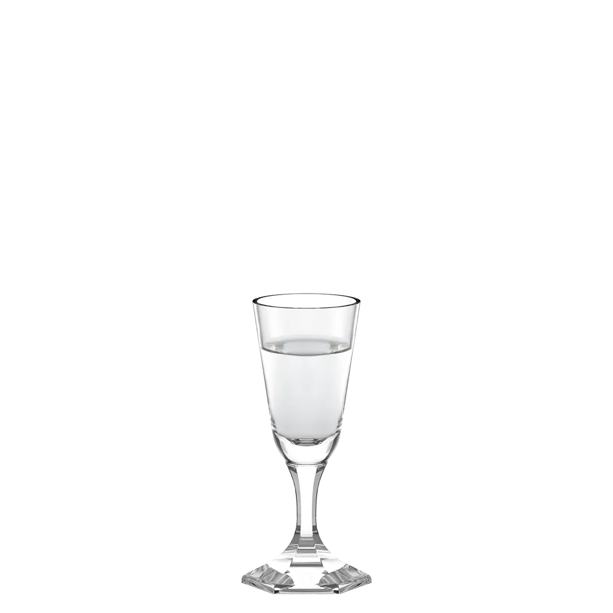 Detalle de copa de licor Stölzle Lausitz de cristal de alta calidad.