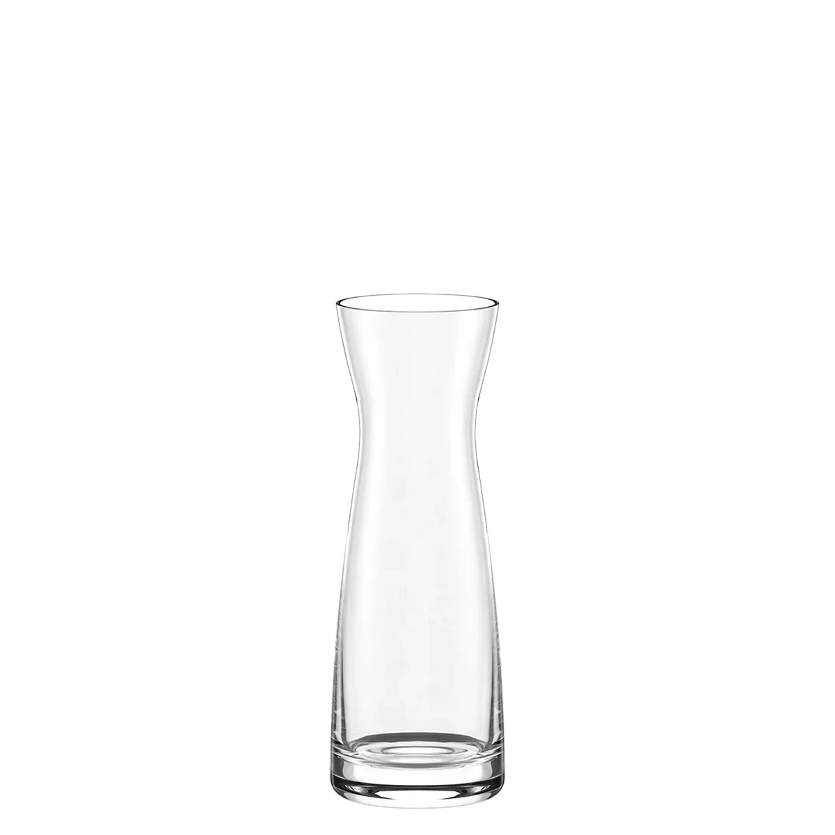 Jarra de cristal Stolzle Lausitz L con asa, ideal para servir agua en fondo blanco.