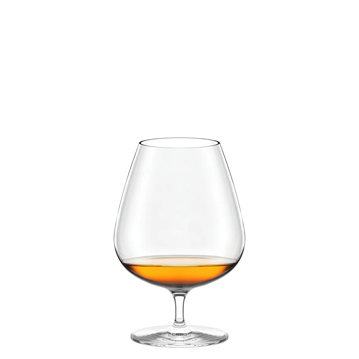 Detalle de la Copa Brandy Grandezza de Stölzle Lausitz con brandy.