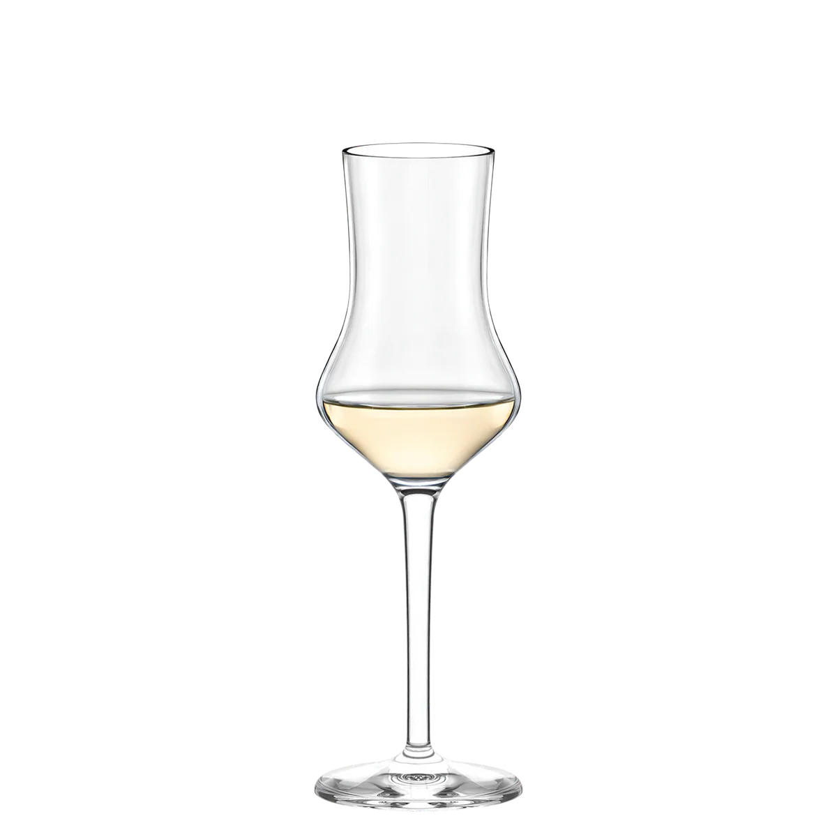 Detalle de la Copa Grappa Destillat Basic Stölzle, cristal de alta calidad.