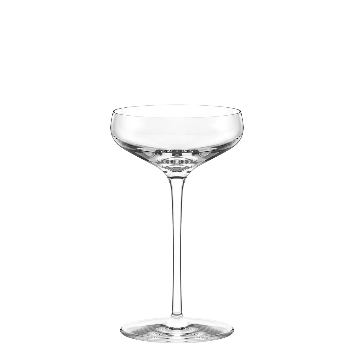 Copa Champagne Saucer Twist Stölzle Lausitz de cristal brillante.