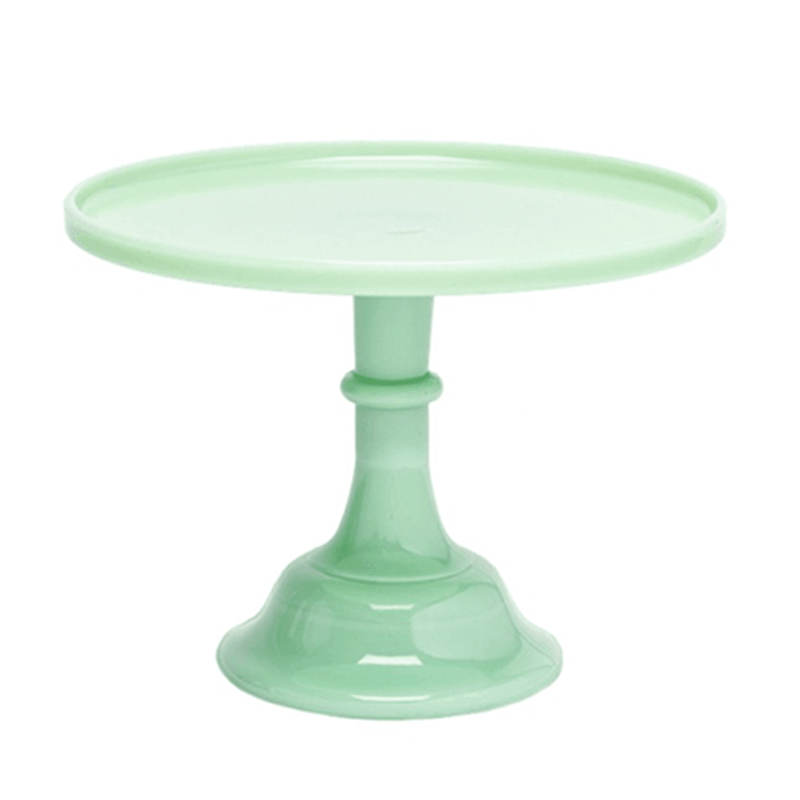 TORTERO GRANDE JADEITE VERDE MOSSER GLASS