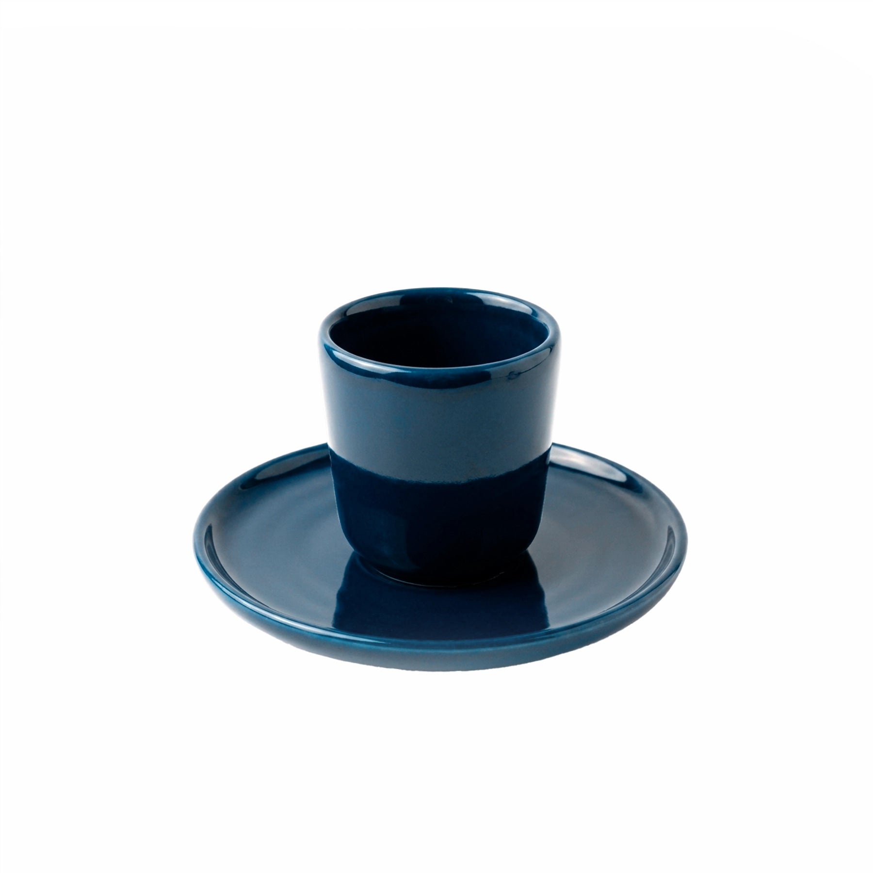 PLATO Y TAZA DE CAFÉ TERRA ZAFIRO