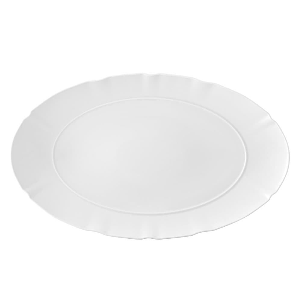 BANDEJA OVALADA XL CROWN WHITE