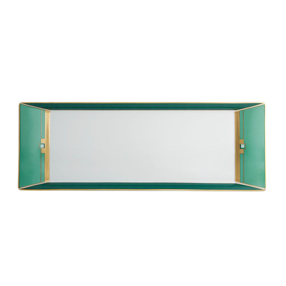 BANDEJA TORTA RECTANGULAR EMERALD