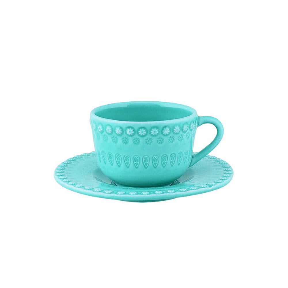 PLATO Y TAZA DE TÉ FANTASIA AQUA