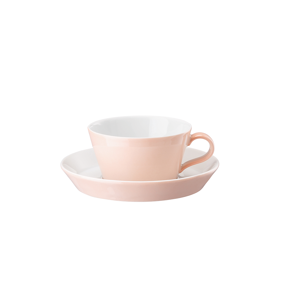 PLATO Y TAZA DE TÉ SOFT ROSE TRIC