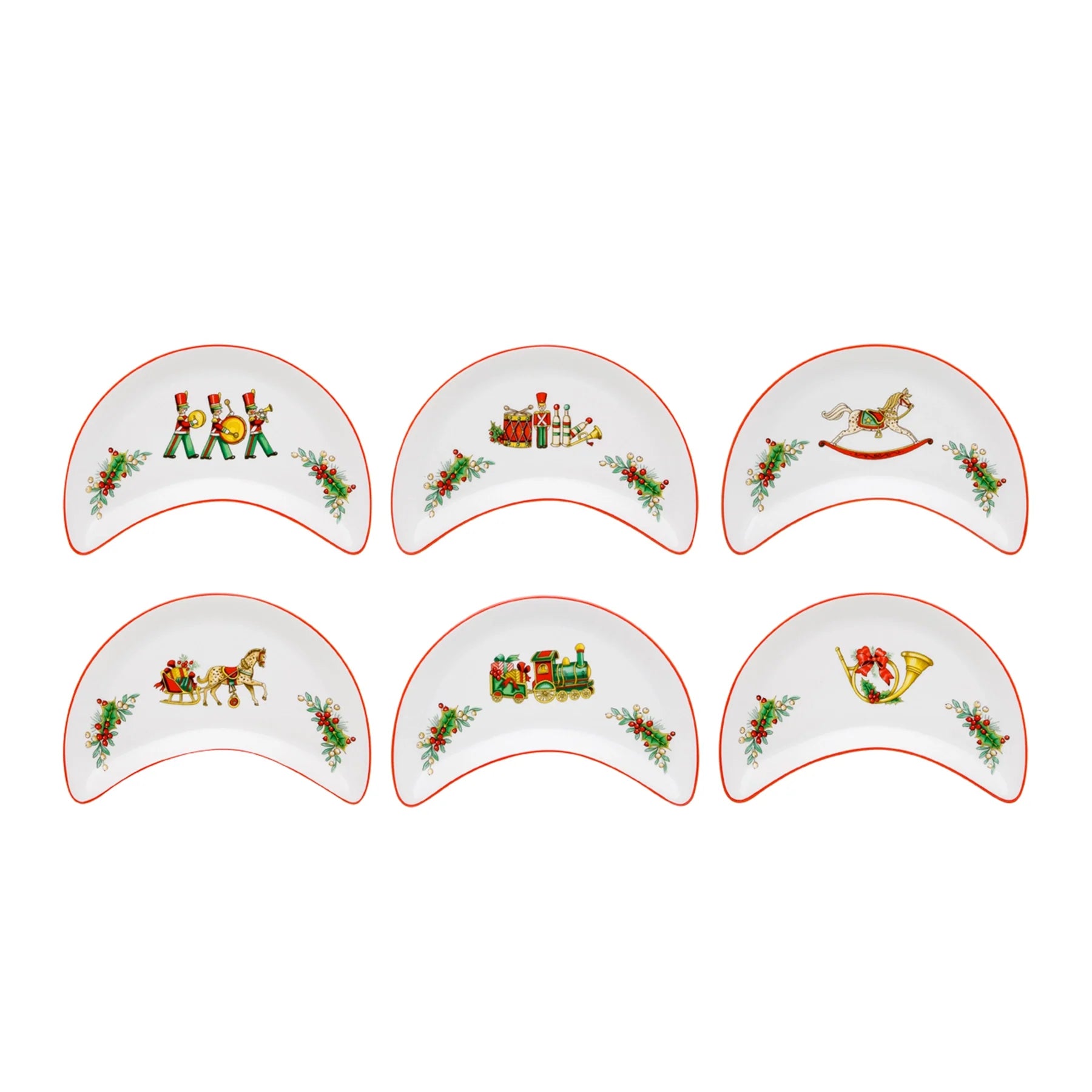 SET DE 6 PLATOS ENSALADA CHRISTMAS MAGIC