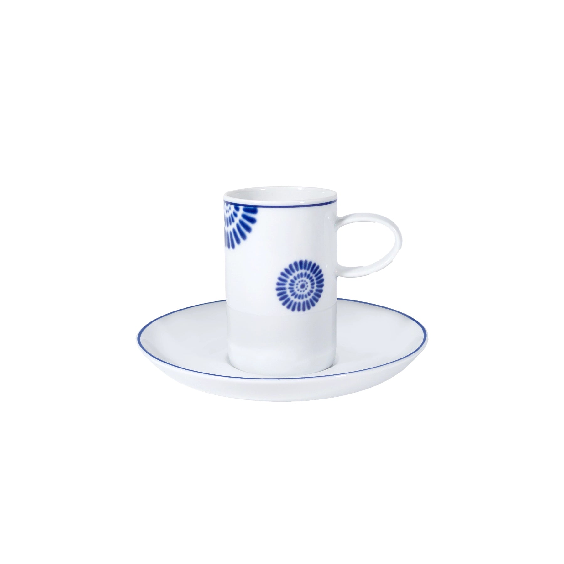 PLATO Y TAZA DE CAFÉ DOMO BLUE