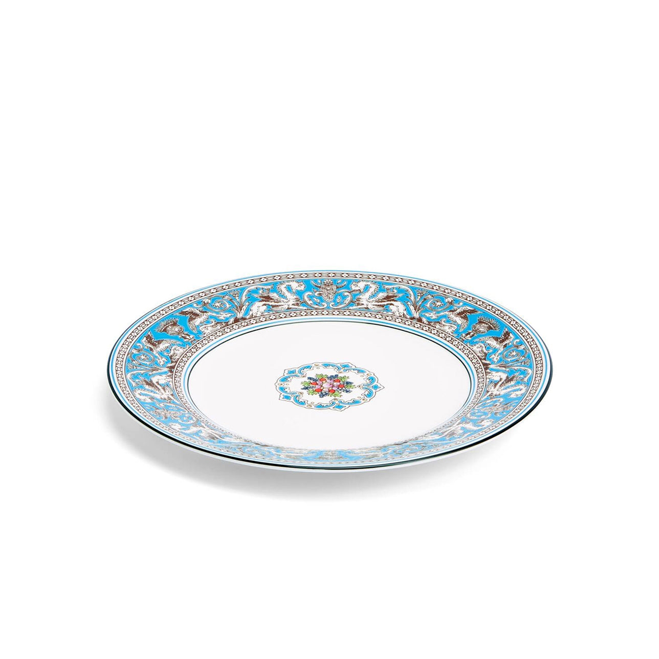 PLATO POSTRE FLORENTINE TURQUOISE