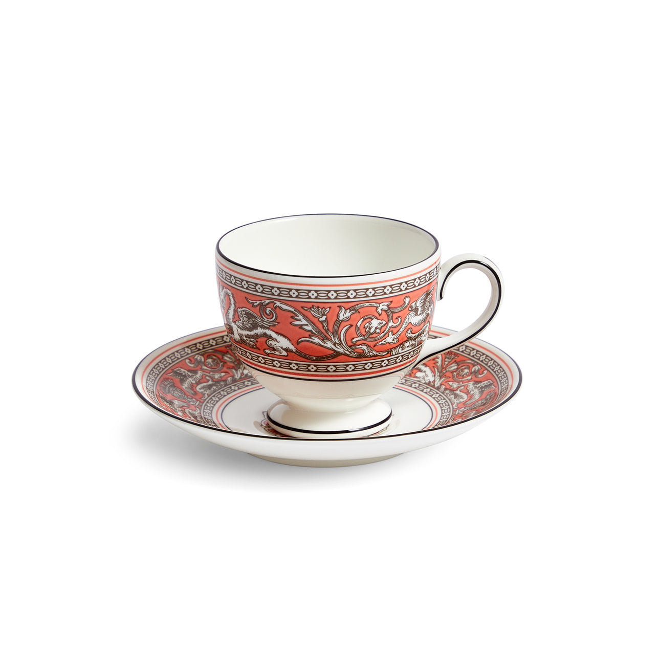 PLATO Y TAZA DE TÉ FLORENTINE SALMON